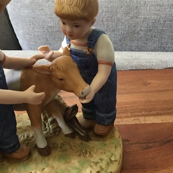 Denim Days / Barnyard  Baby Home Interiors Figurine . 1998 - Picture 4 of 8